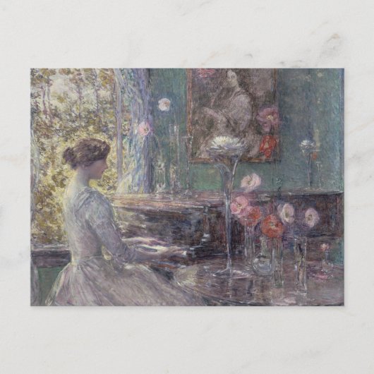 Improvisation von Frederick Childe Hassam Postkarte (Vorderseite)