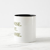 improvisieren überwinden zweifarbige tasse (Mittel)