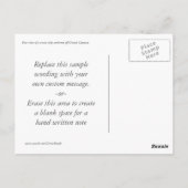 Improvisierter Bow Postkarte (Rückseite)