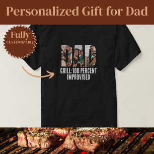 Improvisierter Grill-Vater-Humor T-Shirt