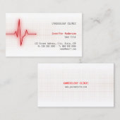 Impuls-Herz-Signal-Kardiologie-Visitenkarte Visitenkarte (Vorne/Hinten)