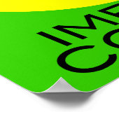 "Impuls-Kontrolle-FACE-DRUCK Poster (Ecke)