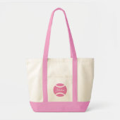 Impuls-Tasche mit rosa Tennisball-Logo Tragetasche (Vorne)