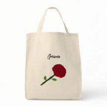 Impulse Tasche mit rote Rose