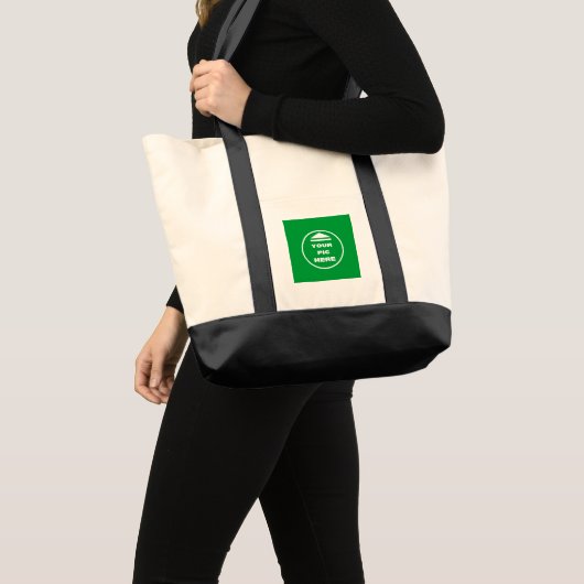 Impulse Tote Tasche - Bild hinzufügen - Schwarz (Vorderseite (Produkt))
