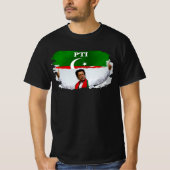 Imran Khan - Pakistan PTI Party Flag T-Shirt (Vorderseite)