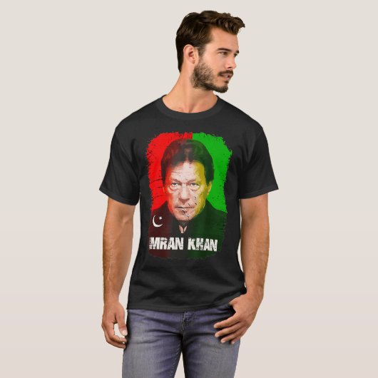 Imran Khan PTI Party Pakistan Unterstützung 40. T-Shirt (Vorne ganz)