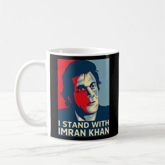 Imran Khan PTI Party Pakistan Unterstützung Freihe Kaffeetasse (Links)
