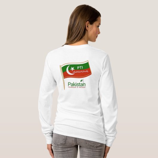 Imran Khan PTI. T-Shirt (Schwarz voll)