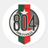 Imran Khan Shirt, Runder Aufkleber (Vorderseite)