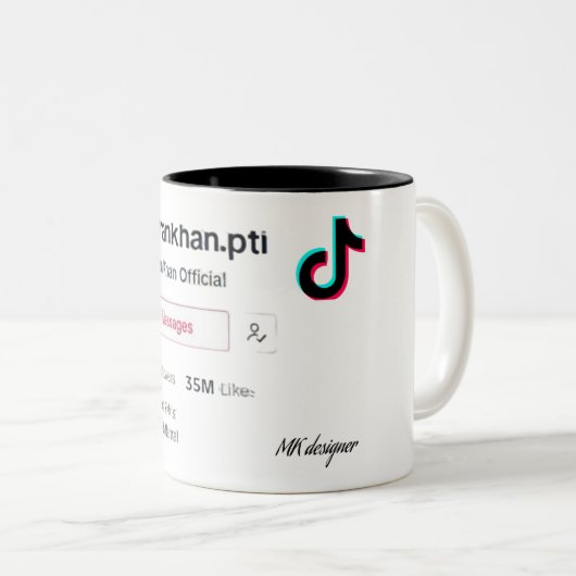 Imran Khan tiktok Zweifarbige Tasse (VorderseiteRechts)