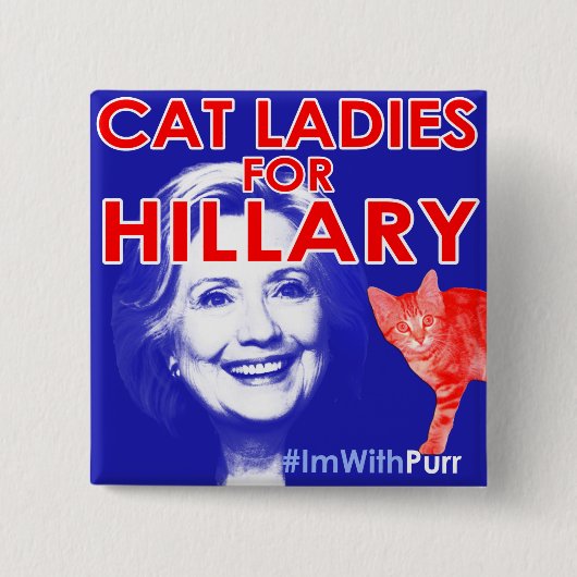 ImWithPurr Katzen-Dame Pride Button (Vorderseite)