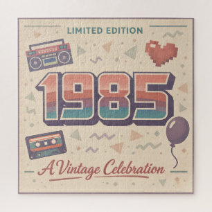 In 1985 Geboren Vintage Retro Puzzle   Limitiert