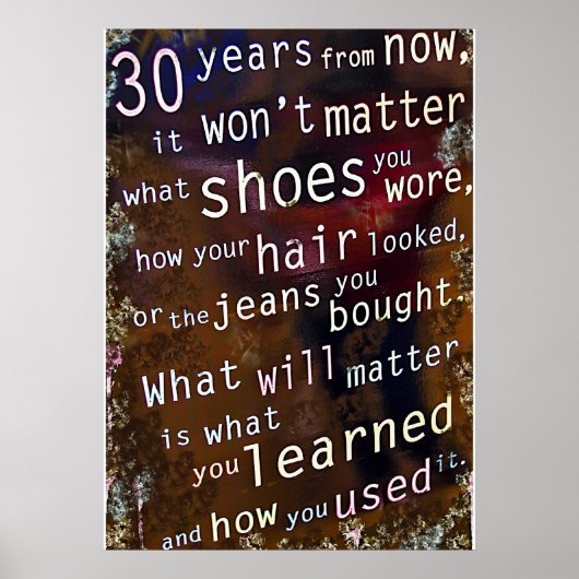 In 30 Jahren Poster (Vorne)