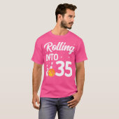 In 35 Bowling 35. Geburtstag T-Shirt (Vorne ganz)