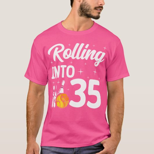 In 35 Bowling 35. Geburtstag T-Shirt (Vorderseite)