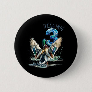 In 3 Enten Jagen 3. Geburtstag Party 3 Ye Button