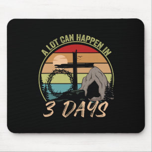 In 3 Tagen kann viel geschehen Reto Vintage Christ Mousepad
