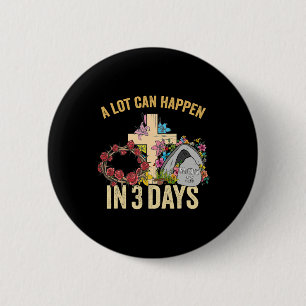 In 3 Tagen kann viel passieren, Floral Retro Vinta Button