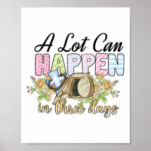 In 3 Tagen kann viel passieren Reto Vintage Christ Poster