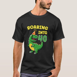 In 40 Dino 40. Geburtstag Party 40 Jahre T-Shirt