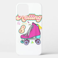 In 8 Jahre alten Roller Skate 8. Geburtstag