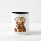 In a doggone bad mood – grumpy cartoon bulldog tasse (Zentrum)