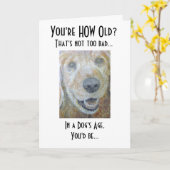 In a Dog's Age Karte (Gelbe Blume)