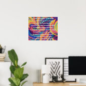 In A Messed Up World Poem Wall Poster (Heimbüro)