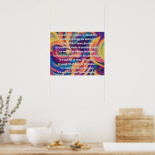 In A Messed Up World Poem Wall Poster (Küche)