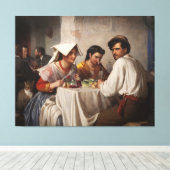 "In a Roman Osteria" - 1886 Carl Heinrich Bloch Leinwanddruck (Insitu (Holzboden))