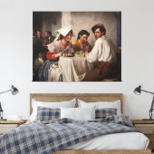 "In a Roman Osteria" - 1886 Carl Heinrich Bloch Leinwanddruck (Insitu (Schlafzimmer))