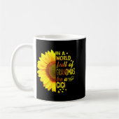 In A World Full Of Grandmas Be Cici Sunflower Gran Kaffeetasse (Links)