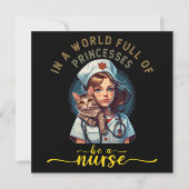 In a world of princesses be a Nurse Einladung (Vorderseite)