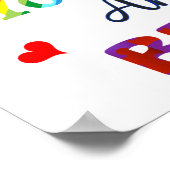 In a WORLD Where You Can Be Anything BE KIND Poster (Ecke)