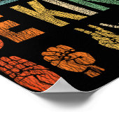 In A World Where You Can Be Anything Be Kind Sign Poster (Ecke)