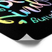 In A World Where You Can Be Anything Be Kind Tie D Poster (Ecke)