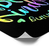 In A World Where You Can Be Anything Be Kind Tie D Poster (Ecke)