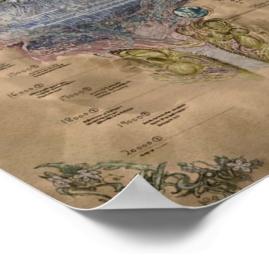 In Abyss Map Poster (Ecke)