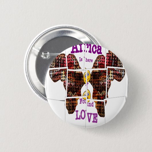 In Afrika habe ich Liebe gefunden Button (Vorne & Hinten)