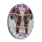 In Afrika habe ich Liebe gefunden Dartscheibe (Vorderseite Links)