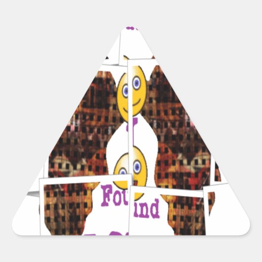 In Afrika habe ich Liebe gefunden Dreieckiger Aufkleber (Vorderseite)