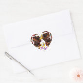 In Afrika habe ich Liebe gefunden Herz-Aufkleber (Umschlag)