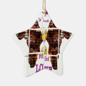 In Afrika habe ich Liebe gefunden Keramikornament (Rechts)