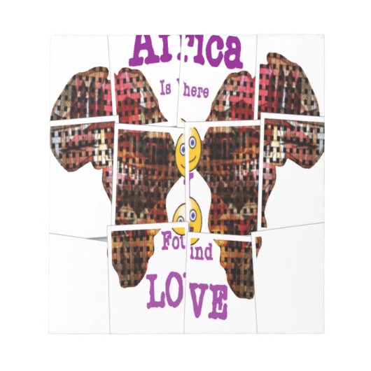 In Afrika habe ich Liebe gefunden Notizblock (Vorderseite)