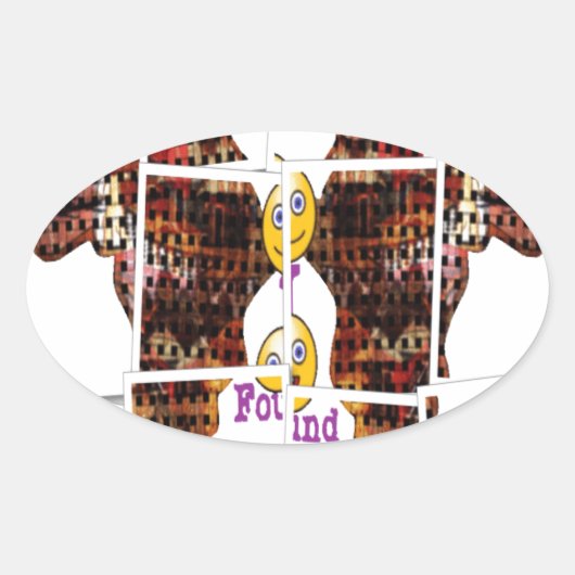 In Afrika habe ich Liebe gefunden Ovaler Aufkleber (Vorderseite)