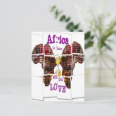 In Afrika habe ich Liebe gefunden Postkarte (Stehend Vorderseite)