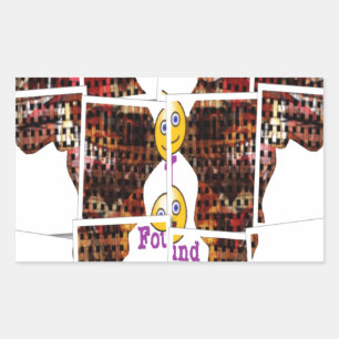 In Afrika habe ich Liebe gefunden Rechteckiger Aufkleber