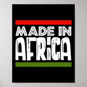 In Afrika Schwarze Geschichte Afrikas Nachbar des Poster