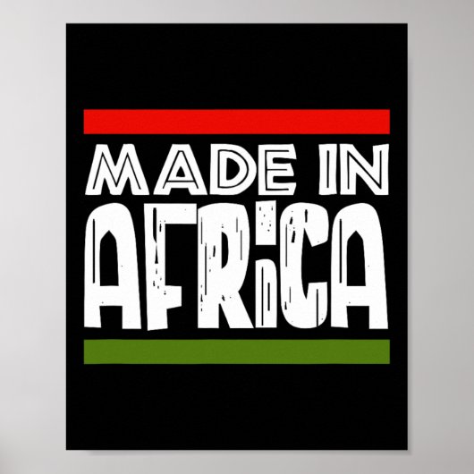 In Afrika Schwarze Geschichte Afrikas Nachbar des Poster (Vorne)